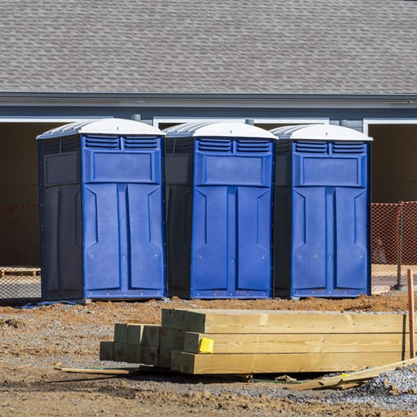 how often are the porta potties cleaned and serviced during a rental period in Conway MI